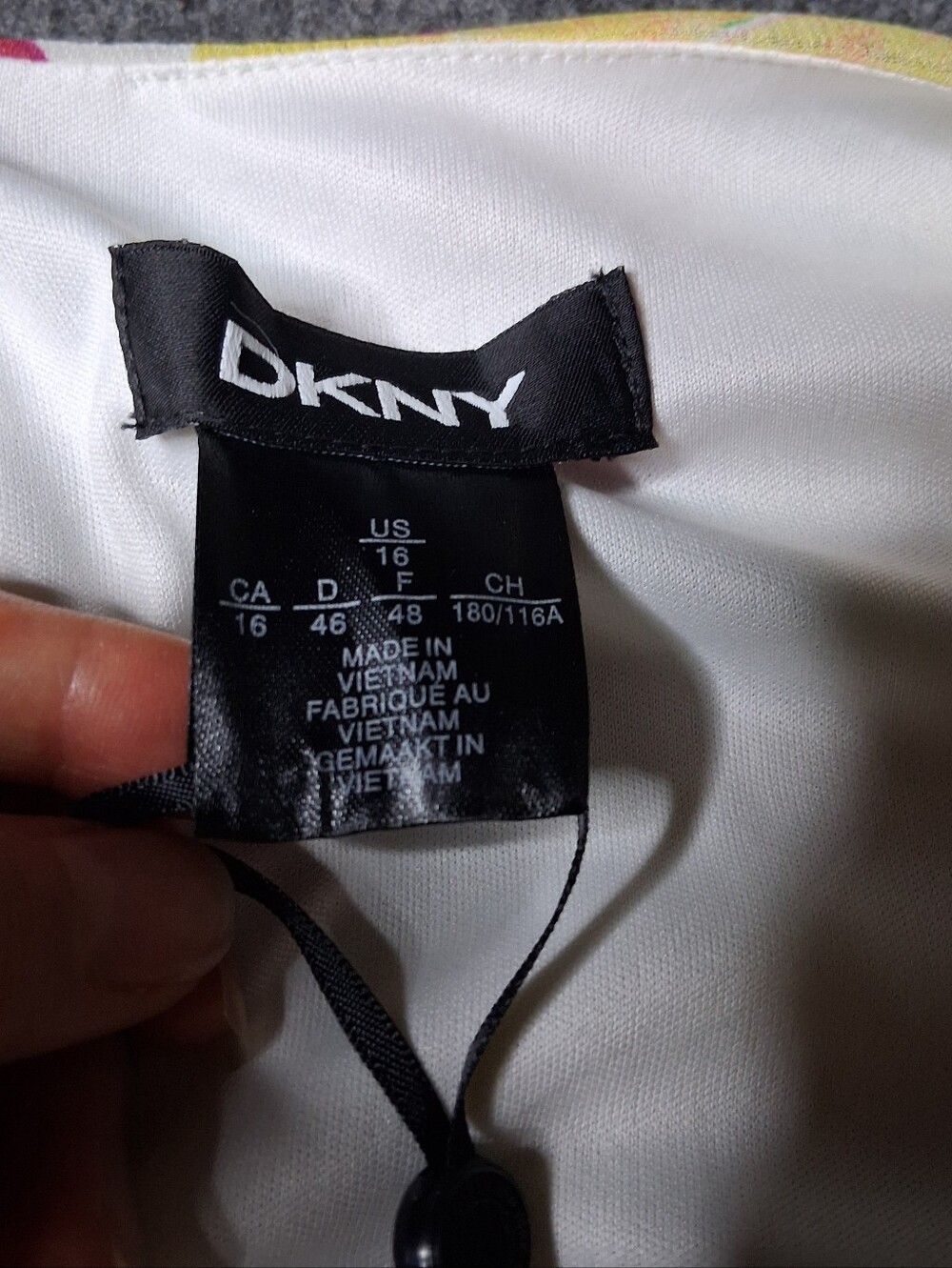 DKNY Floral Chiffon Pleated Mini Dress NWT Size 16 - Picture 3 of 14